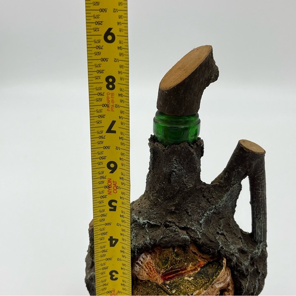 RARE VINTAGE RINDENSCHMID BEARDED MAN SIMULATED TREE BARK DECANTER (EMPTY) - Picture 7 of 9